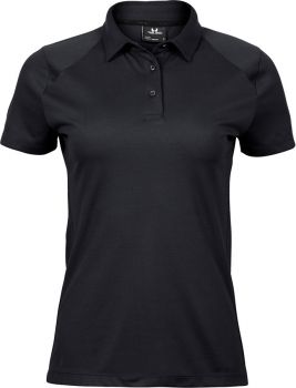 Tee Jays | Dámské luxusní sportovní polo black 3XL