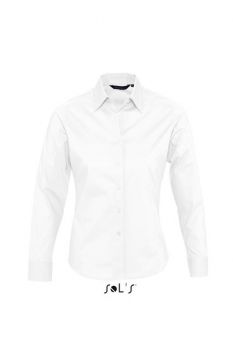 SOL'S EDEN - LONG SLEEVE STRETCH WOMEN'S SHIRT White M