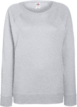 F.O.L. | Dámský raglánový svetr heather grey XXL