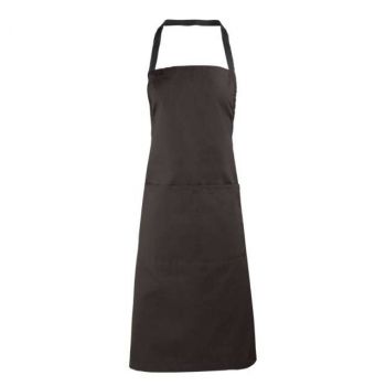 BIB APRON WITH POCKET Black U