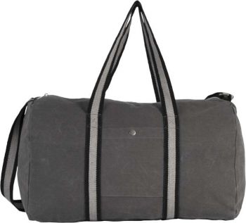 COTTON CANVAS HOLD-ALL BAG Washed Dark Grey U