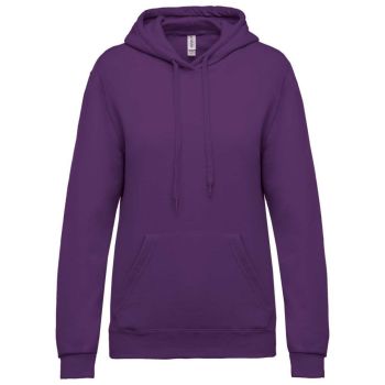 LADIES’ HOODED SWEATSHIRT Purple M