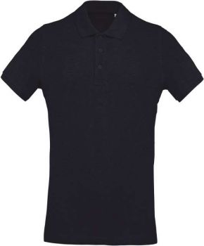 MEN'S ORGANIC PIQUÉ SHORT-SLEEVED POLO SHIRT French Navy Heather S