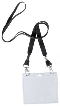 Cail lanyard black , transparent