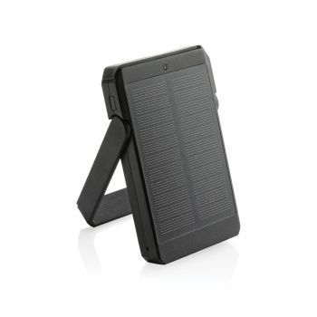 Solárna bezdrôt. powerbanka Skywave 5000mAh 10W z RCS RPET čierna