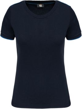 Kariban | Dámské pracovní tričko "Day-to-Day" navy/light royal blue L