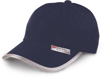 Result Headwear | 6 panelová nylonová kšiltovka s reflexním lemem navy onesize