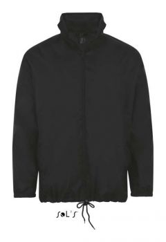 SOL'S SHIFT - UNISEX WATER REPELLENT WINDBREAKER Black M