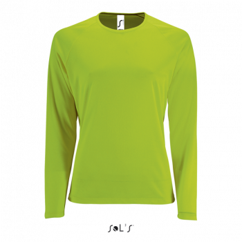 SOL'S SPORTY LSL WOMEN - LONG SLEEVE SPORTS T-SHIRT Neon Green M