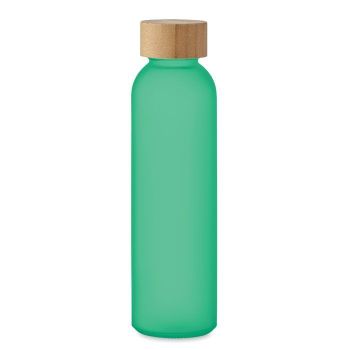 ABE Matná skleněná láhev 500 ml transparent green