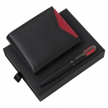 Set Cosmo Red (ballpoint pen & money wallet)