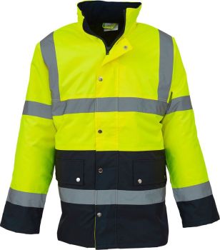 Yoko | Hi-Vis Parka hi vis yellow/navy S