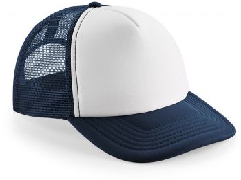 Beechfield | 5 panelová kšiltovka Vintage Trucker french navy/white onesize