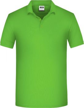 James & Nicholson | Pánské pracovní polo z bio bavlny lime green M