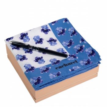 Set Hortense (rollerball pen & silk scarf)