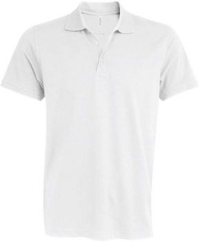 MIKE - MEN'S SHORT-SLEEVED POLO SHIRT White L