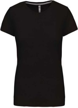 LADIES' SHORT SLEEVE CREW NECK T-SHIRT Black M