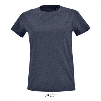 SOL'S IMPERIAL FIT WOMEN - ROUND NECK FITTED T-SHIRT Heather Denim S