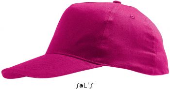 SOL'S | Dětská 5 panelová kšiltovka fuchsia onesize