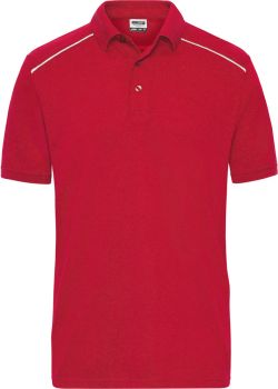 James & Nicholson | Pánské pracovní polo - Solid red 5XL