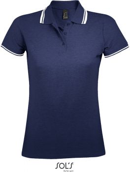 SOL'S | Dámské piqué polo french navy/white L